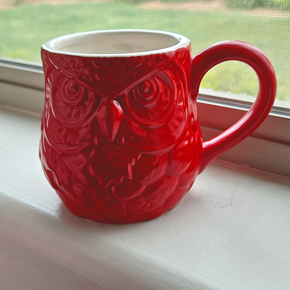 Dutch Wax Owl Mug